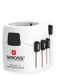 Skross PRO World & USB Universal Reiseadapter, Weltweit