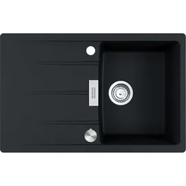 Franke Centro CNG 611-78 links Einbau Granit schwarz Excenterbetätigung 760 x 480 mm