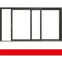 Hebe- Schiebetür Kunststoff Quarzgrau Glatt beidseitig