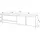 SKRAUT HOME Lowboard 212x61 cm Beige Holzwerkstoff