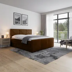 Boxspringbett Bologna ca. 180x200 cm Braun
