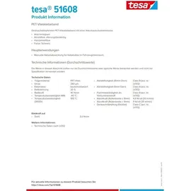 Tesa Gewebeband 51608 25 m x 38 mm