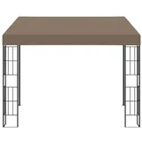 vidaXL Wand-Pavillon 3x3 m Taupe Stoff