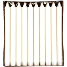 Papstar 30 Kronkerzen Ø 2,2 cm weiss aus 100% Stearin