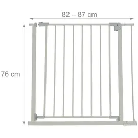 Relaxdays Treppenschutzgitter 82–87 cm Grau