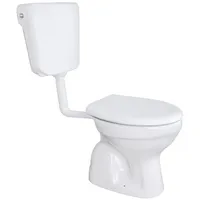 Belvit Stand-WC mit WC-Sitz Weiß