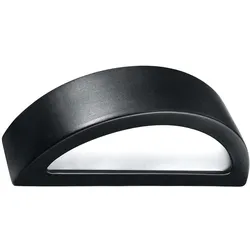 Wandleuchte, Wandlampe, UP & DOWN, Schwarz, Keramik, Glas, Wohnzimmer, Küche
