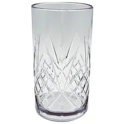 60 Mehrwegbecher Wasserglas Firenze  SAN 600 ml Wiederverwendbar Kunststoff unzerbrechlich transparent Wasser Becher