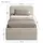 home collective Polsterbett 100 x 200 cm Hellbeige