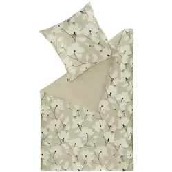 SCHÖNER WOHNEN-Kollektion Bettwäsche Fleur 135 x 200 cm Satin Beige