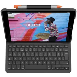 Logitech Slim Folio - Tastatur und Foliohülle - kabellos - Bluetooth - QWERTZ -