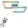 Briloner Leuchten - Deckenlampe RGB, Backlight Deckenleuchte LED, Dimmbar, Farbtemperatur einstellbar, LED Frame RGB, Fernbedienung, Aluminiumfarbig, 3753-019