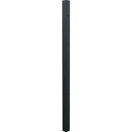 GAH Alberts Klobenpfosten für Einzeltore 6 x 6 x 100 cm Aluminium Schwarz