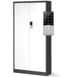 Jan Nowak DELUKE Aktenschrank 185 x 90 x 40 cm Anthrazit/Weiß