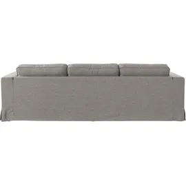 Home Affaire Ecksofa HOME AFFAIRE "Vintage L-Form", grau, B:284cm H:83cm T:165cm, 100%PES, Sofas, Ecksofa, 3-Sitzer Polsterecke im Landhausstil, mit abnehmbarer Husse