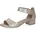 Blockabsatz-Sandalette Taupe Metallic 38 5