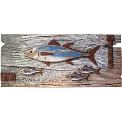 Signes Grimalt  Statuetten und Figuren Wand Adorno Fisch  in Braun, Einheitsgrösse