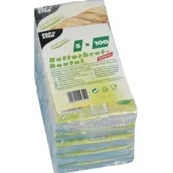 Papstar Butterbrotbeutel, fettdicht 14312 , 1 Packung = 500 Stück