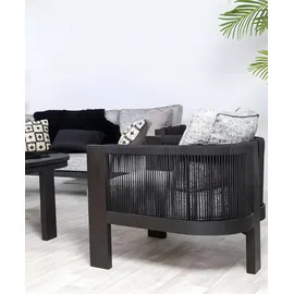 aea Gartenlounge-Set 4-tlg. Schwarz