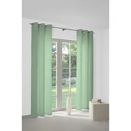 Wirth Vorhang WIRTH "Neveres" Gr. 1, grün (jade), B:135cm H:145cm, Jacquard, Baumwolle, Gardinen