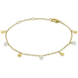 Boccia Titanium Armband Titan gelbgold IP 03055-02 mit Süßwasserzuchtperlen