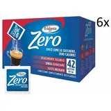 6x Eridania Dolcificante Zero Kalorienfreier Süßstoff süss wie Zucker 42 Beutel