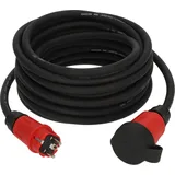 Brennenstuhl Professional Verlängerungskabel VN 1200 IP44 (10m Kabel in schwarz H07RN-F 3G2,5, Baustelleneinsatz und ständiger Einsatz im Freien, Made in Germany)