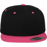 Flexfit Classic Snapback 2-Tone Cap, black / neon pink