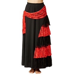 buttinette Flamenco-Rock, schwarz/rot