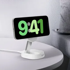 Belkin BoostCharge Pro - Kabelloses Aufladen, 1,5 m, Weiß AC, Schnellladung Drinnen,