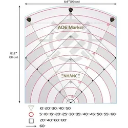 AoE-Zauberschablonen (Area of Effect Marker) - 60ft