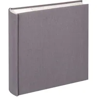 walther design Fotoalbum anthrazit-dunkelgrau 200 Fotos 10 x 15 cm Memo-Einsteckalbum Leinen, Cloth ME-510-T