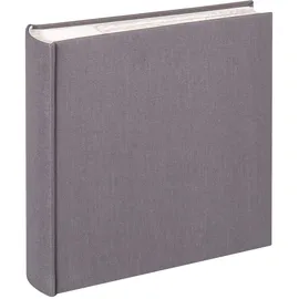 walther design Fotoalbum anthrazit-dunkelgrau 200 Fotos 10 x 15 cm Memo-Einsteckalbum Leinen, Cloth ME-510-T