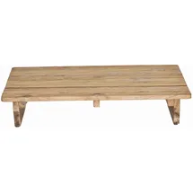 jan kurtz Newport Beige Teakholz 140 x 70 x 16 cm