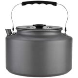 Cabilock Camping Pfeifender Wasserkessel 2L Aluminium Wasserkocher Induktion Teekessel Outdoor Teekocher mit Hitzebeständigem Griff Kochgeschirr für BBQ Angeln Gas Herd Gasherd