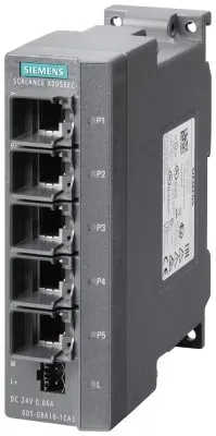 Siemens 6GK5005-0BA10-1CA3 SCALANCE X005TS, unmanaged Switch, 5x RJ45, erweiterter Temperaturbereich 6GK50050BA101CA3