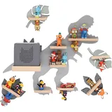 BOARTI Kinderregal Dinosaurier grau