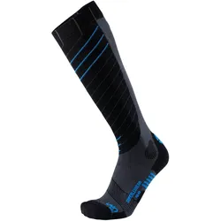 UYN Superleggera Skisocken mit Cool-Air-Flow Technologie aus Natex Herren anthrazit/azur 45-47