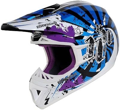 Nitro 608-MX Bedlam, lunettes de protection - Noir/Blanc/Bleu - XL