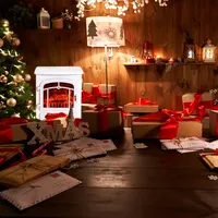 Homcom Elektrokamin Weiß