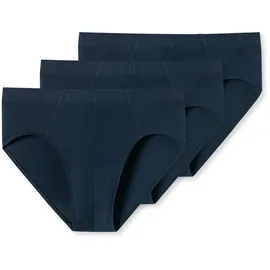SCHIESSER Minislip 95/5 unifarben blau 3er Pack 3XL