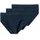 SCHIESSER Minislip 95/5 unifarben blau 3er Pack 3XL