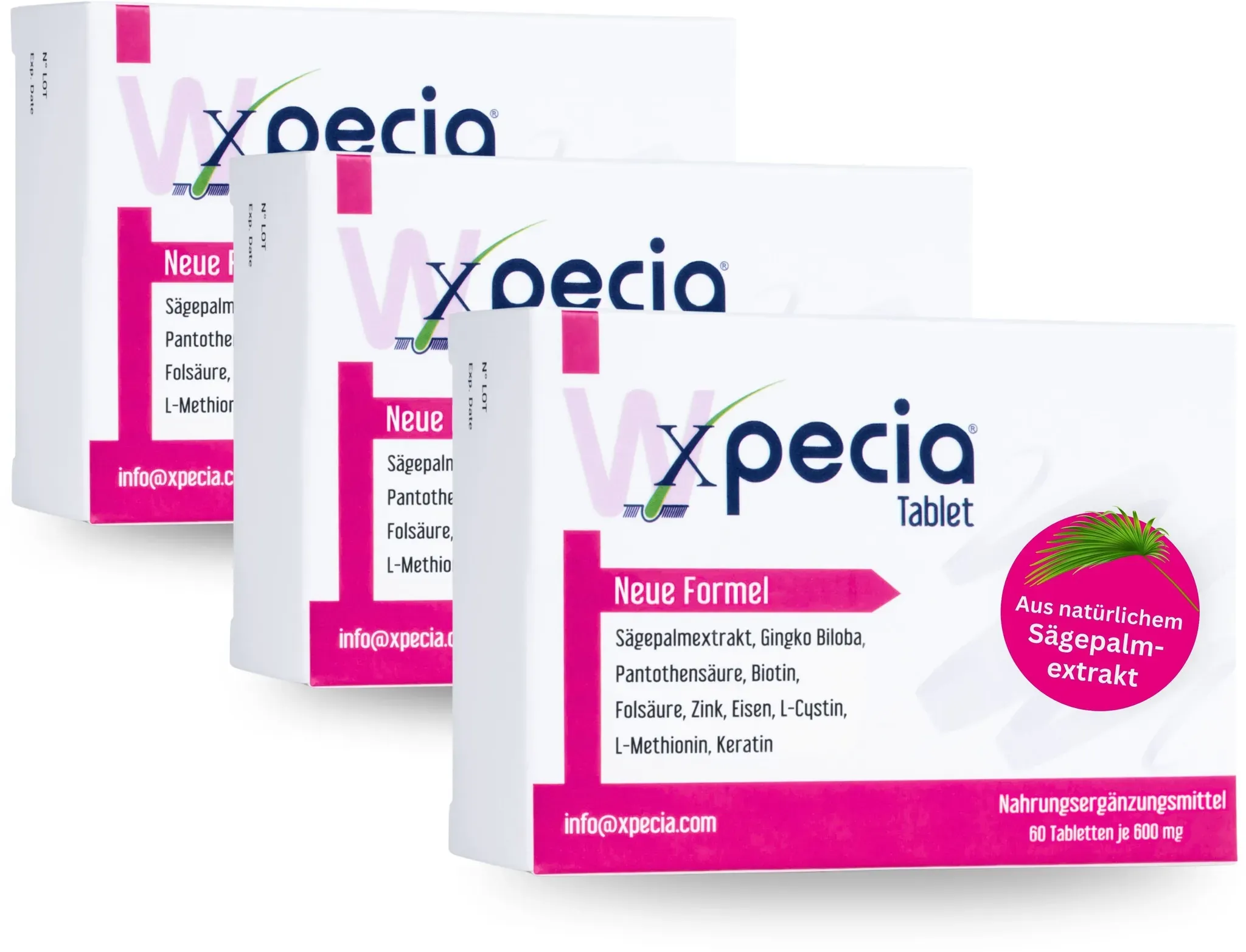 Xpecia gegen Haarausfall bei Frauen DHT Blocker Tabletten 3x60 St