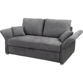 Jockenhöfer Schlafsofa Mikrofaser 2-Sitzer Grau