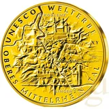 Bayerisches Hauptmünzamt München 1/2 Unze Goldmünze - Oberes Mittelrheintal