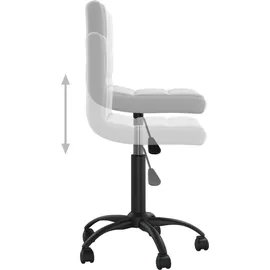 vidaXL Bürostuhl Drehbar Samt Hellgrau