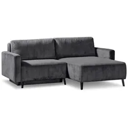 Ecksofa Hagen Cord Grau