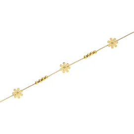 LASCANA Fußkette "Edelstahlschmuck", Damen, Gr. Titan, gold (vergoldet), glänzend, unifarben, Fußketten, Hochwertiger, vergoldeter Fußschmuck