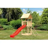 Karibu Kinderspielturm Lotti Holz Rot