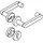 Hewi Rosettengarnitur U-Form schwarz 270XAH01.230
